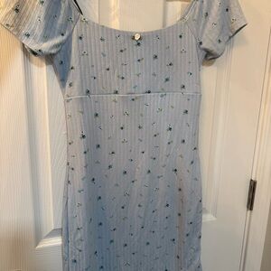 Forever 21 Light Blue Floral Dress